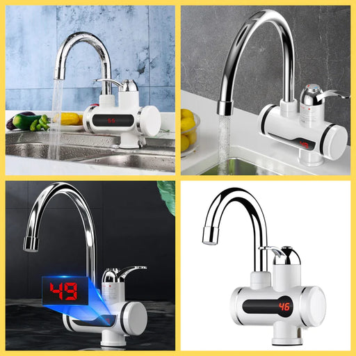 Robinet electric cu afisaj digital al temperaturii apei 3000W, reglaj temperatura intre 30-60 grade C