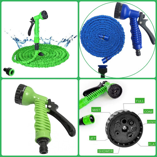 Furtun extensibil 60 m, cu aparat de stropit inclus Cosul magic