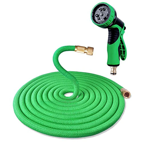 Furtun extensibil profesional pentru gradina cu cap de udat cu pulverizator reglabil, Magic Hose  Pistol Udat 10 in 1