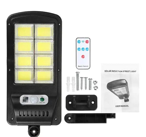Set x5 Lampa cu Incarcare Solara 150W, 160 LED-uri COB, telecomanda Cosul magic