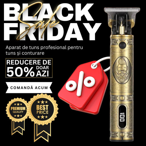 Aparat de tuns profesional pentru tuns si conturare, cu accesorii