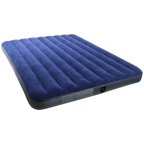 Saltea gonflabila blue pentru camping Intex, 2 persoane, 203 x 152 x 22 cm + pompa inclusa Cosul magic