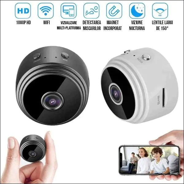 Camera Mini - Wifi, supraveghere live Cosul magic